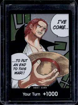 One Piece Pillars Of Strength Shanks Alternate Art DON!! Card OP03 - Image 1