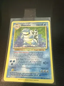 Pokemon TCG Blastoise CLB 003/034 Holo Card NM Condition - Image 1