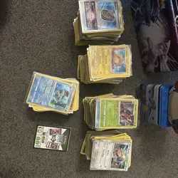 Big Pokemon BULK Lot Random Cards, Holos And Reverse Holos With Tin, Binder - Image 2