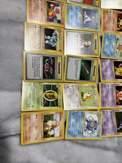 Pokemon Base Set Grey Stamp 1st Edition 18 Cards Lot Very Good Condition Rare - Image 1