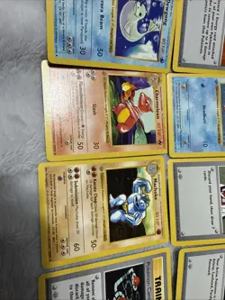 Pokemon Base Set Grey Stamp 1st Edition 18 Cards Lot Very Good Condition Rare - Image 3