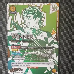Bandai Union Arena Tanjiro Kamado Winner Card UEBR/MKY-1-008 - Image 1