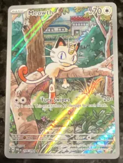 Pokemon Meowth Holo Basic Card English PFL 106/094 2021 - Image 1