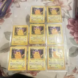 Pokemon Pikachu Base Set Wizards of the Coast Lot of 8 Cards 1999 - Image 1