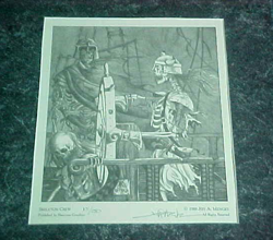 JEFF A. MENGES MTG MAGIC THE GATHERING Artist SIGNED and Numbered Skeleton Crew - Image 2