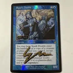 MTG-Spark Double -Foil 037/500 (Retro Frame) (Serial Numbered) Shadow Signed -NM - Image 1