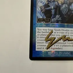 MTG-Spark Double -Foil 037/500 (Retro Frame) (Serial Numbered) Shadow Signed -NM - Image 4
