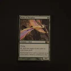 Magic The Gathering Magic 2010 (M10) Birds of Paradise #168 Lightly played - Image 1