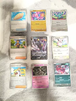 Pokemon 9 Card Bulk Lot | 1 Holo + 8 Common - Authentic TCG Collection (5) - Image 1