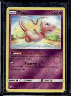 2019 Pokemon Sun & Moon Unbroken Bonds Mew Reverse Holo #76/214 - Image 1