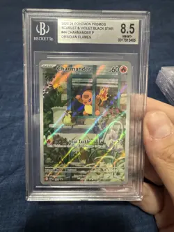 Pokemon Charmander Sv: Scarlet & Violet Promo 044 Holo 2023 Beckett BGS 8.5 - Image 1