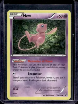 2016 Pokemon XY Fates Collide Mew Holo #29/124 - Image 1