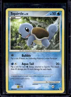 2007 Pokemon Diamond & Pearl Secret Wonders Squirtle #112/132 - Image 1