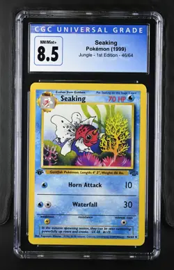 1999 Pokemon Jungle Seaking 1st Edition CGC 8.5 #46/64 - Image 1