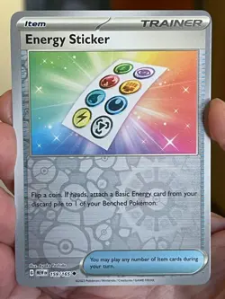 POKEMON ENERGY STICKER 159/165 UNCOMMON REVERSE HOLOFOIL SCARLET & VIOLET 151 - Image 1