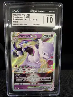 Mewtwo VSTAR 031/078 Pokemon GO Holo CGC 10 - Image 1