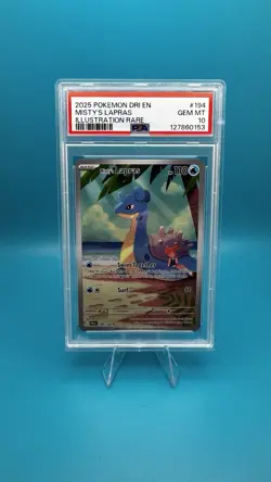2025 Pokemon Destined Rivals Misty’s Lapras #194 PSA 10 GEM MT - Image 1