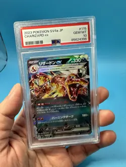 PSA 10 Charizard ex 115/190 RR Shiny Treasure ex sv4a Pokemon Card - Image 1