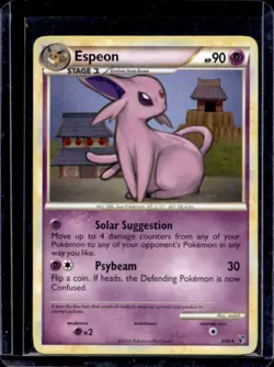 2010 Pokemon HeartGold & SoulSilver Undaunted Espeon #2/90 - Image 1