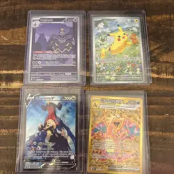 Lot of 4 Full Art Pokemon Cards - Image 1