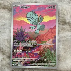 Pokemon TCG Elgyem Card Illustration Rare Sv: Black Bolt 120/086 NM Condition - Image 1