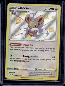 2021 Pokemon SWSH Shining Fates Cinccino Shiny Vault #SV094/SV122 - Image 1