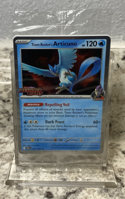 Team Rocket's Articuno 051/182 Pokemon Destined Rivals Stamped Promo NM Sealed! - Image 1