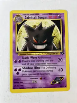Pokemon Sabrina's Gengar Gym Challenge 29/132 Regular Rare Unlimited Vintage TCG - Image 1