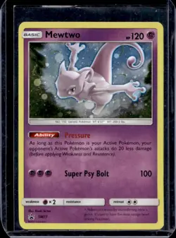 2016-19 Pokemon SM Black Star Promos Mewtwo #SM77 - Image 1