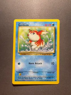 Pokemon TCG Goldeen Base Set 2 76/130 Unlimited 1999-2000 Wizards Base Set 2 - Image 5