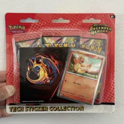 Pokemon TCG Ascended Heroes Tech Sticker Collection CHARMANDER - Ready To Ship - Image 1