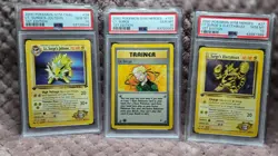 2000 Pokemon 1st Ed. PSA 10 Gym Heroes / Chal. Lt Surge, Electabuzz, Jolteon LOT - Image 1