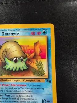 Omanyte First Edition Fossil Pokemon 52/62 Regular - Image 3