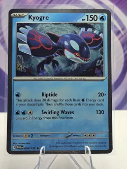 Kyogre 034/132 Mega Evolution COSMOS HOLO Pokemon Knock Out Collection PROMO - Image 1