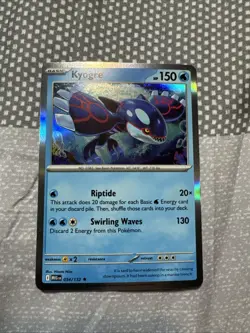 Kyogre 034/132 Cosmos Holo Mega Evolution Knock Out Collection Box Promo Pokemon - Image 1