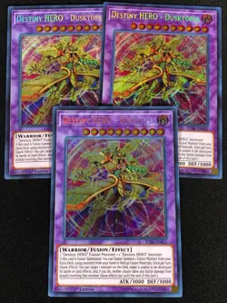 Yugioh Destiny Hero Dusktopia BLLR-EN025 1ST Secret X3 (NM) - Image 1