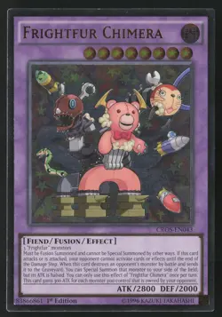 Frightfur Chimera CROS-EN043 Ultimate Rare 1st Edition Yu-Gi-Oh - Image 1