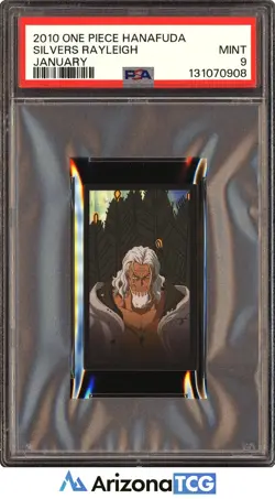 One Piece 2010 Silvers Rayleigh January One Piece Hanafuda PSA 9 - Image 1