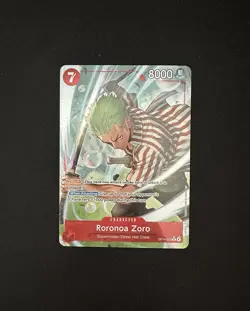One Piece TCG English OP14-015 Roronoa Zoro Alt Art Parallel NM - Image 1