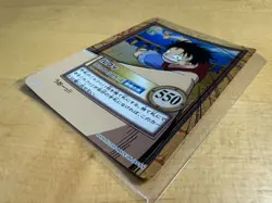 Luffy Halo Hyper Battle ONE PIECE Vintage Japanese Carddass Card c112 Bandai - Image 3