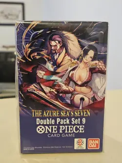 One Piece TCG: Double Pack Set 9 The Azure Sea's Seven - FACTORY SEALED! - Image 1