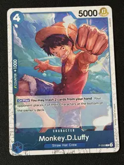 Monkey.D.Luffy P-055 (Jolly Roger Foil) - Premium Booster (PRB-01) - One Piece - Image 1