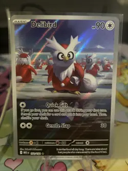 Pokemon TCG Delibird 152/132 Mega Evolutions Illustration Rare Card - Image 2