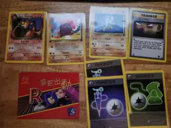 Pokemon Cards Team Rocket Set (1999) - Lot of 7 - Image 1