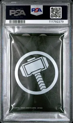 2021 MARVEL INFINITY SAGA JAPANESE WAFER CARDS #23 THOR PSA 10 - Image 2
