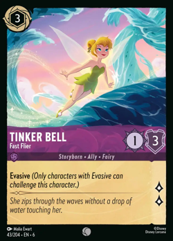 Tinker Bell - Fast Flier #43 Common | Lorcana: Azurite Sea Card - Image 1