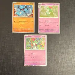 Pokemon TCG Lot - Cosmos Holo Riolu, Kirlia, Ralts 3 Cards English - Image 1