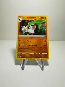 Galarian Sirfetch'd Pokemon Card (Rebel Clash 095/192) Cosmos Holo - Crimp Error - Image 1