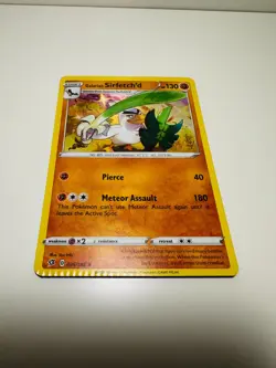 Galarian Sirfetch'd Pokemon Card (Rebel Clash 095/192) Cosmos Holo - Crimp Error - Image 3