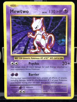 Pokemon TCG XY Evolution 51/108 Mewtwo Black Star Rare Card MP Free Shipping - Image 3